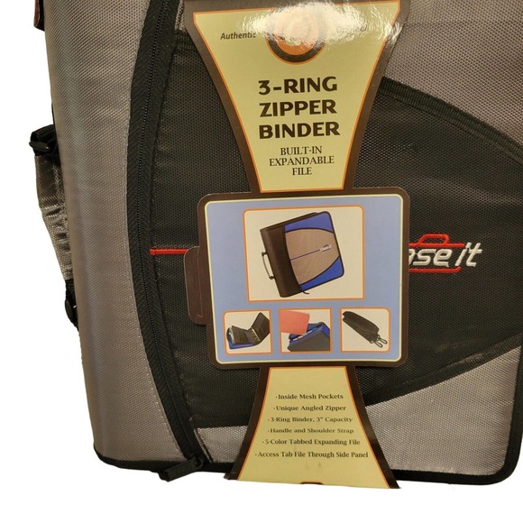 BRAND NEW Case-it Zipper 3-Ring Binder For School College Work Organization - Picture 2 of 5